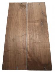 2x Nussbaum Riegel Holz Tonholz curly 73x21,5cm x 24mm #S3 