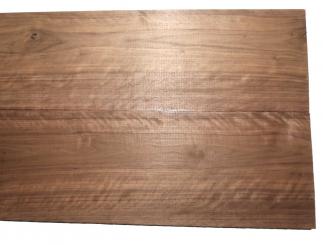1x Nussbaum Riegel Holz Tonholz curly 80x21,5cm x 24mm 