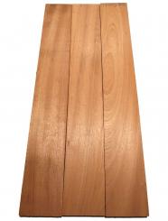 3x Mahagoni Holz Brett Massivholz DIY 91x13,5cm x 23mm #Z5 