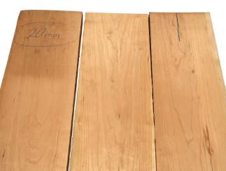 3x Kirschbaum Holz Kirschholz 102x18-19cm x 23mm #W6 