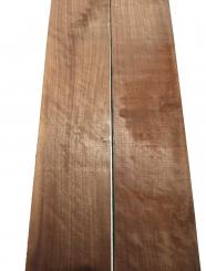 1x Nussbaum Riegel Holz Tonholz curly 123x13,5cm x 24mm 