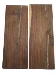 2x Palisander Holz ostindisch Sonokeling 42x15-16cm x 25-31mm 