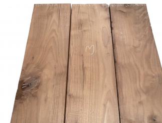 1x Walnussholz Nussbaumholz Bohle 92x17-17,5cm x 47-50mm 