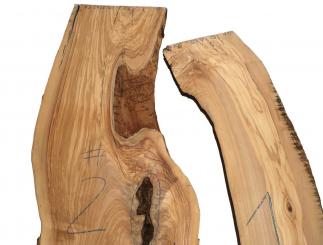 1x Olivenholz Brett Olivenbaum 113x29-35cm x 23mm #2 