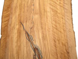 1x Olivenholz Riegel Holz Olivenbaum Curly 72x33-38cm x 68-70mm 
