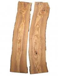 2x Olivenholz Brett Olivenbaum 84x15-20cm x 26mm 