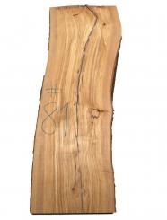 1x Olivenholz Brett Olivenbaum Holz 81x25-30cm x 52-53mm #81 