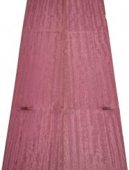 Amarant Furnier Riegel Curly Purpleheart 127x13,5-14cm 4 Blätter 
