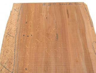 Apfelbaum Holz Apfelholz f Epoxid wormy 66x31-33cm x 42-43mm 