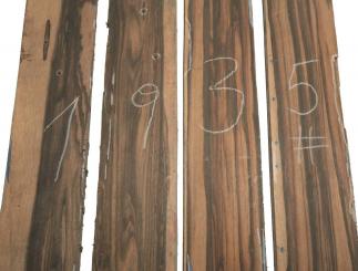 1x Makassar Holz Ebenholz Brett 102x10-10,5cm x 17-19mm #1 