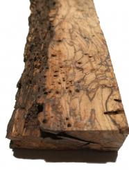 Zebrano Holz für Epoxid rustikal 57x14-22cm x 63-65mm wormy 