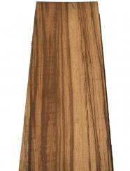 1x Zebrano Holz für Epoxid rustikal 100x16-22cm x 64mm 