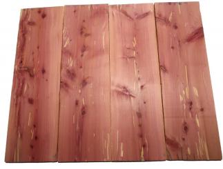 2x Aromatische Rotzeder Zeder Holz 84x25,5cm x 24mm #R3 