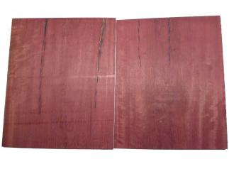 2x Amarant Holz Purpleheart 50x42cm x 22mm 