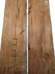 2x Altholz Balken recyceltes Holz recycling 110x15/18cm 40mm 