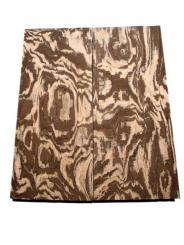 Zebrano Maser Wurzel Holz SaRaiFo 62x26cm x 63-64mm 