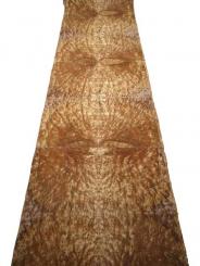 Golden Madrona Maser Furnier dünn mit Papier V1 250x62/63cm 