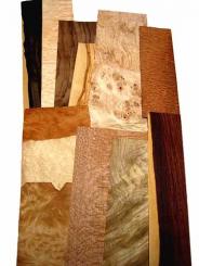 Furnier Maser Wurzel Mix 9 Holzarten Ziricote Perlholz Muschel 