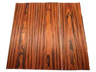 2mm Sägefurnier Palisander Cocobolo SaRaiFo 3x 125x20-21cm 