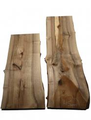 Nussbaumholz Walnuss Epoxid Holz gestockt 101x32-38cm x 45-48mm 