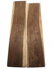 Palisander Holz ostindisch Sonokeling 106x22-23cm x 40mm 