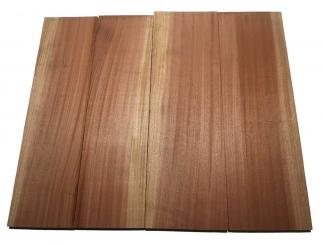 2x Mahagoni Holz Brett Sapeli  75x34-35cm x 24mm 