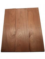 2x Mahagoni Holz Brett Massivholz DIY 95x22-27cm x 24mm 