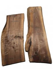 Nussbaumholz Walnussholz Nussholz 95x28-35cm x 42-49mm 