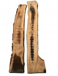 Olivenholz Brett Olivenbaum Baumscheibe 131x18-23cm x 26-27mm 
