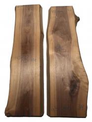 Nussbaumholz Walnussholz Nussholz 98x27-29cm x 47mm 