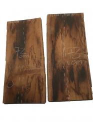 Räuchereiche Holz Eiche geräuchert Eichenholz 73x33-34cm x 36-37mm 