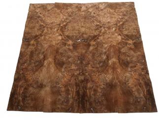 Nussbaum Wurzelholz Furnier Maser 2W 79x20-23cm 4 Blätter 