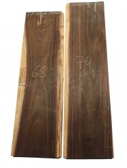 Palisander Holz ostindisch Sonokeling 68x19-20cm x 34-36mm 