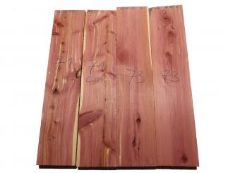 2x Aromatische Rotzeder Zeder Holz 73x16cm x 49mm 