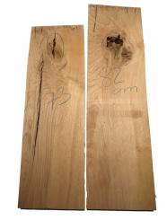Eichenholz Brett Eiche Epoxid Holz rustikal 82x23cm x 44-47mm 