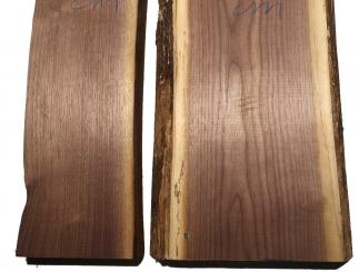 Nussbaumholz Walnussholz Nussholz 103x18-21cm x 58mm 