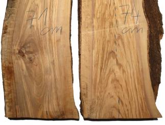 Oliven Holz Olivenholz Baumscheibe 74x27-34cm x 49-50mm 