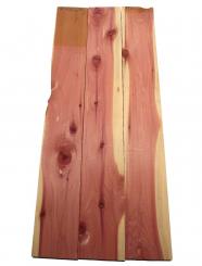 3x Aromatische Rotzeder Zeder Holz 91x12-13,5cm x 24mm Z2 