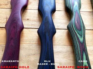 1x Amaranto Holz SaRaiFo Purpleheart 62x24-25cm x 51mm 