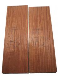 1x Bubinga Riegel Rosenholz Holz Curly 76x25,5cm x 48mm #76 