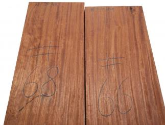 1x Bubinga Riegel Rosenholz Holz Curly 68x25cm x 48mm #68 