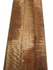1x Amazakoue Riegel Holz Curly 104x16-17,5cm x 33-37mm #K1 