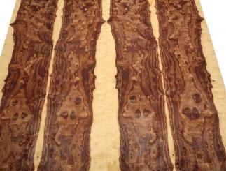 Palisander Furnierholz Maser Rosewood +++ 260x27,5-29cm 3 Blätter 