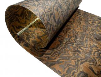 Ebono Maser SaRaiFo Furnier Wurzelholz Nußbaum burr 250x32cm 