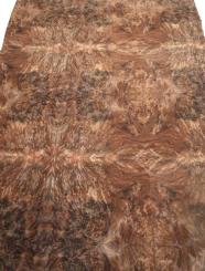 Nussbaum Wurzelholz dünnes Furnier mit Papier 248x62-63cm A1 