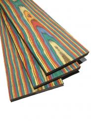 Rainbow Holz Regenbogen SaRaiFo bunt gefärbt 83x20,3cm 50mm 