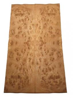 Eiche Maser Furnier Wurzelholz Maserholz B 37x21-22cm 4 Blätter 