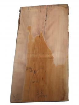 Birnbaumholz Brett Birnenholz 78x40-46cm x 32-35mm 