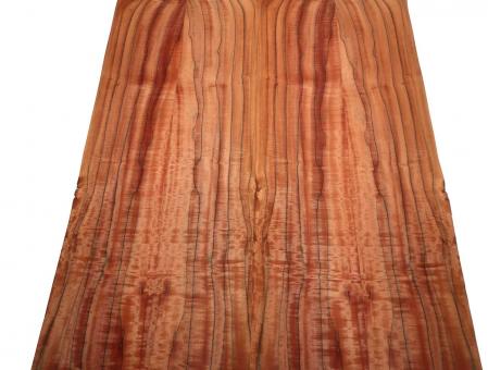 Indischer Apfelbaum Riegel Furnier Tineo 1D 97x20-21cm 4 Blätter Curly 
