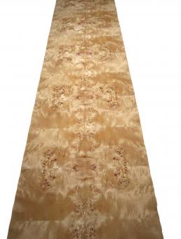 Pappel Maser Wurzelholz dünnes Furnier mit Papier 250x60-63cm V1 